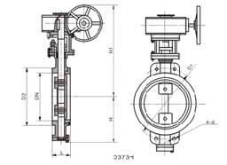 D373Y��D373H���T䓌��AʽӲ�ܷ���yPN10��PN40���νY(ji��)��(g��u)�ߴ�D
