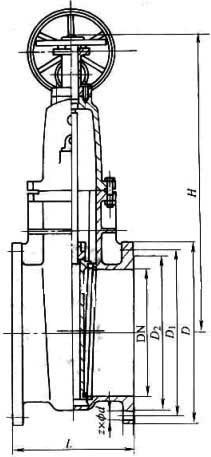 Z45T�Ͱ��UШʽ���l���ք�(d��ng)�l�yPN10��PN16���νY(ji��)��(g��u)�ߴ�D