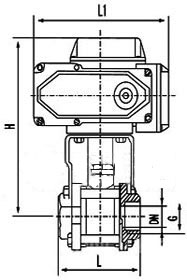 Q911F늄�(d��ng)��(n��i)�ݼy��Ƭʽ���yPN16��PN100���νY(ji��)��(g��u)�ߴ�D