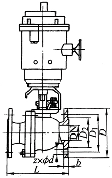 Q941Fܛ�ܷ�늄�(d��ng)����(d��ng)���yPN16��PN64���νY(ji��)��(g��u)�ߴ�D