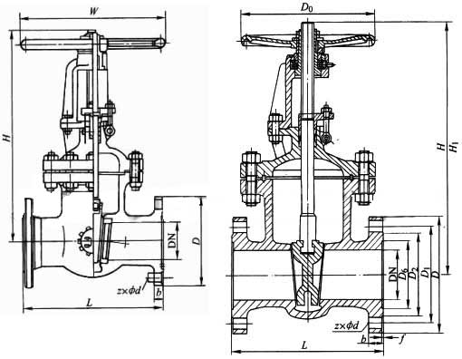Z41H��Z41Y��Z41W�����Шʽ�ք�(d��ng)�l�y���νY(ji��)��(g��u)�ߴ�D