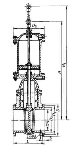Z741T-10��Z741W-10��Һ��(d��ng)Шʽ�T�F���m�l�y���νY(ji��)��(g��u)�ߴ�D