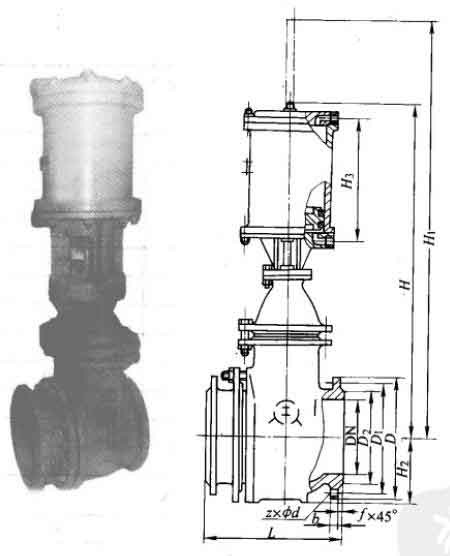 PZ641H��PN16�����������l�y��Ҫ���μ��Y���ߴ�D